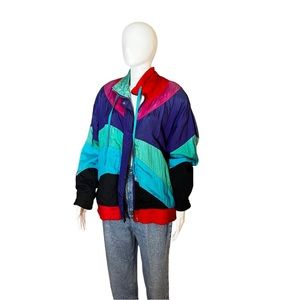 80s/90s Vintage windbreaker unisex. Andy Johns TM sz large.